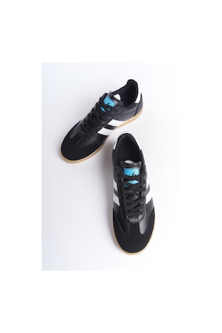 Daxtors Garantili D30004 Günlük Ortopedik Kadın Sneaker Spor Ayakkabı Siyah-beyaz