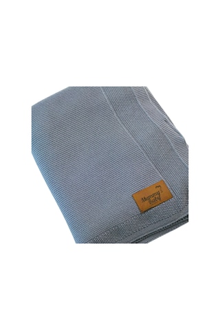 Mummy's Baby Tencel Örgü Bebek Battaniyesi 80 100 Gri