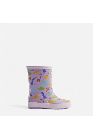 Hunter Originals Wellington Çocuk Lila Bot Çocuk Purple Dinosaur Bot Hfrk0039252-pd Mor