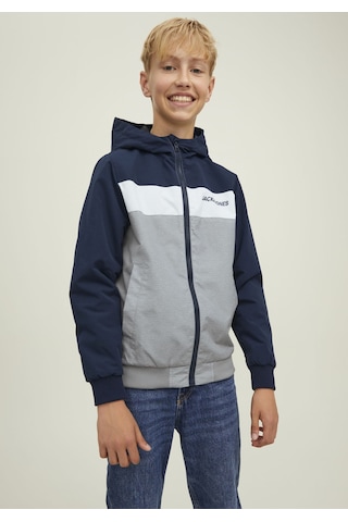 Jack & Jones Blok Renkli Kapüşonlu Ceket-Rush 12200453 Navy Blazer Lacivert