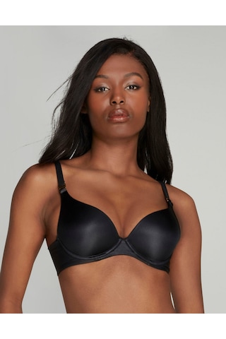 Agent Provocateur Paige Kalıplı Sütyen, Yüksek Destek, Konforlu, Italyan Mikrofiber, Yan Göğüs Desteği Siyah