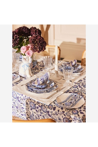Mavi Porselen Yemek Tabağı 26,5 Cm