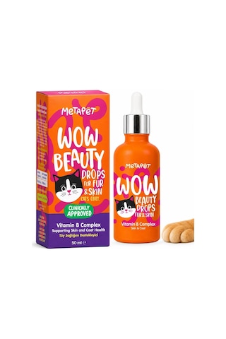 Kedi Tüy Dökülmesi Önleyici Vitamin Damlası, Tüy Dökümü Önleyici, B Complex Biotin Çinko, Kolajen, Balık Yağı - 50 Ml