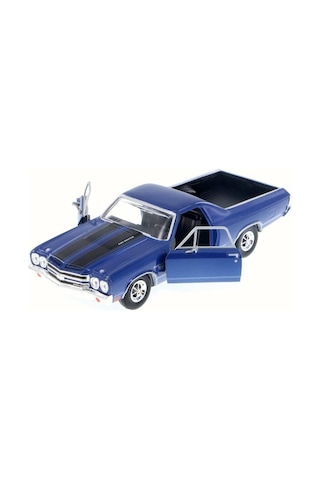 Motormax 1970 El Camino Mavi 1 24 Ölçek Metal Model Araba