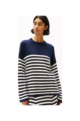 Tommy Hilfiger Lyocell Sılk Rlx C-nk Ls Swt Çok Renkli