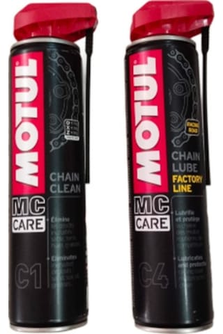 Motul C1 + C4 Zincir Temizleme Spreyi Set 400 ML Motul C1 + C4 Zincir Temizleme Spreyi Set 400 ML