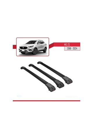 Mg Zs 2018 Ve Sonrası İle Uyumlu Ace-1 Ara Atkı Tavan Barı Siyah 3 Adet Bar