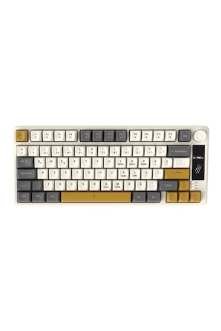 Flux Kablolu Lcd Logo Ekran - Rainbow Bölgesel Işıklandırma - Ses Kontrolcüsü - Ultra Tepkime & Konfor 78 Tuş Membran Gaming & Ofis Klavyesi