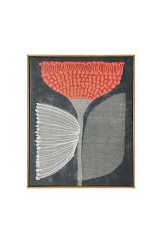 Çerçeveli Resim, Çok Renkli, 40x50 Cm, Portakal Çi Çeği , Meşe Görünüm