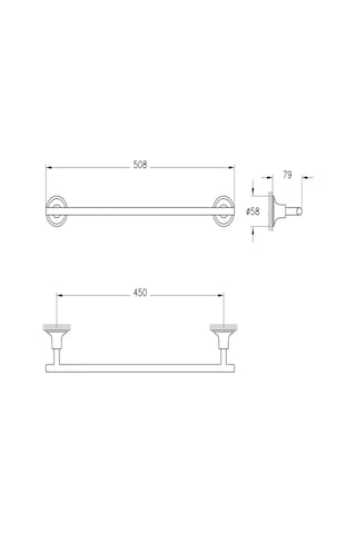 VitrA Origin Classic Kısa Havluluk Mat Siyah A4454836 Siyah