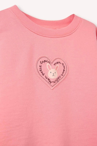 Defacto Oversize Baskılı Sweatshirt Kız Bebek G7501a526sppn657 Pembe-pn657