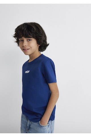 Mavi - Miav Baskılı Lacivert Tişört 6633270722 Mavi