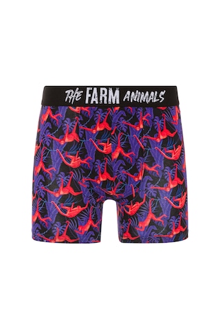 Farm Animals Red Monkey Desenli Boxer