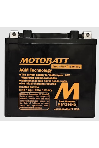 Motobatt Quadflex 4 Kutup 16 5 Ah 240 Cca Agm Akü