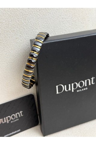 Dupont Mılano Dm-csb-001-bg10 Seramik Siyah Altın Renk 20 Cm Erkek Bileklik