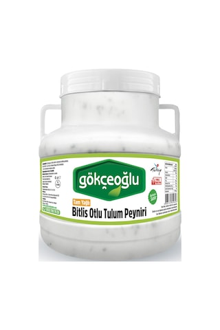 Gökçeoğlu Tam Yağlı Bitlis Otlu Tulum Peyniri 2850 G