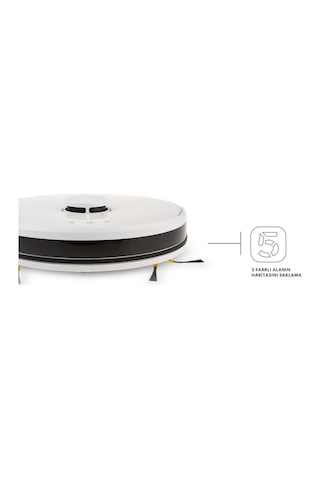 Homend Alex Laser 1281H Lazer Akıllı Robot Süpürge Beyaz 2in1 Moplu Haritalamalı