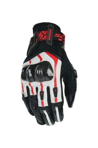 Motosiklet Eldiveni Karbon Fiber Koruma Deri Microfiber Kumaş Motor Eldiven