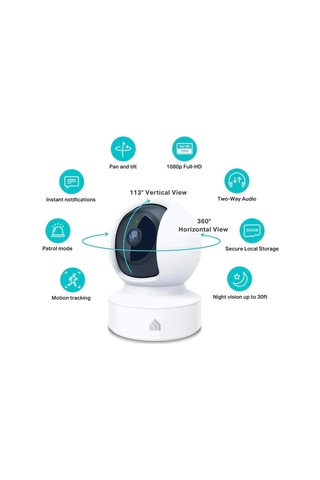 Köpekler İçin Akıllı Güvenlik Kamerası, 1080p Hd, 2,4 Ghz, Gece Görüşü, Hareket Algılama, Bebek Ve Evcil Hayv