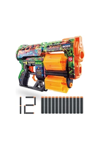 Oyuncak Tabanca X-shot Excel Skins Dread Blaster 12 Dartlı