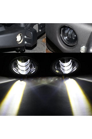 Suofeng 4 İnç Siyah Kapak Led Far Tek Adet - Jeep Wrangler Jk/jku/cj/lj/tj, Hummer H1/h2 Uyumlu, Ip67 Su Geçirmez, Parlak Isık, Kolay Kurulum