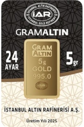 Tuğrul Kuyumculuk 5 Gram 24 Ayar Külçe Altın