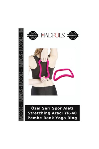 Özel Seri Spor Aleti Stretching Aracı Yr-40 Pembe Renk Yoga Ring