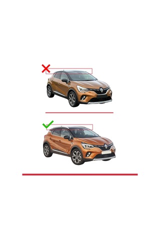 Renault Captur Iı 2019 Ve Sonrası İle Uyumlu Ace-2 Ara Atkı Tavan Barı Siyah
