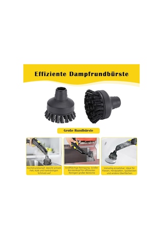 Xurunkeji Karcher Buharlı Temizleyiciler Sc1, Sc2, Sc3, Sc4, Sc5 İçin 10 Parçalı Aksesuar Seti - Nozullar, Fırçalar Ve Bezler Dahil