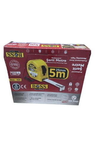 Boss Şerit Metre 5m X 25 Mm 12 Adet 5