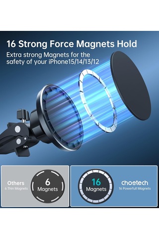 Manyetik Araç Telefon Tutucu, 360 Derece Dönüş - Araba İçin, Araç Telefonu Mıknatısı, Manyetik Araç Telefon Tutucu ⑤