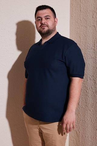 Buratti Büyük Beden Pamuklu Regular Fit Erkek Polo Yaka T Shirt 5902729B Indigo