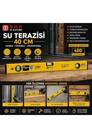 Dmax Dmx-4724 40cm Sarı Su Terazisi