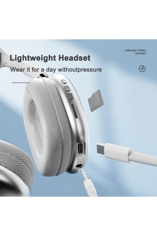 Vaorlo Bluetooth Kulaklık Kablosuz Kulaklık Subwoofer Kulaklık Mikrofonlu Kulaklıklar Ios Android Telefon İçin