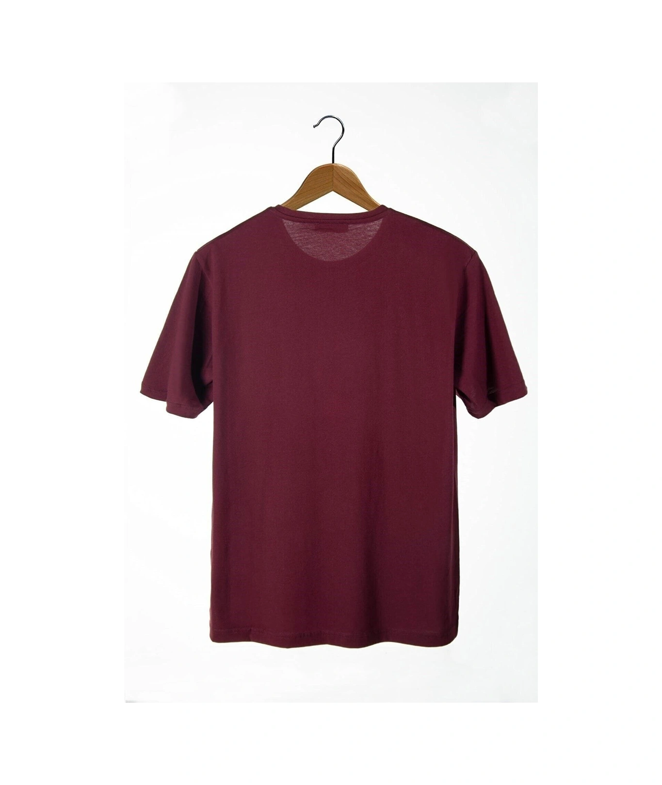 Veaven Kadın Bordo Bisiklet Yaka Şef Kedi Baskılı Oversize T-shirt Bordo