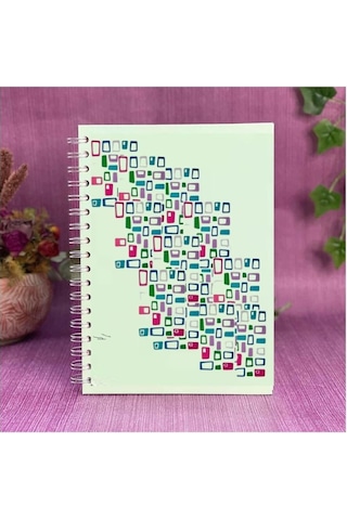 Defter Sticker,laptop Sticker Renkli Kareli Pvc 48x33x0,5cm