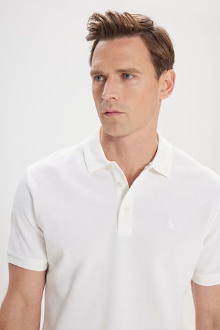 Altınyıldız Collectıon Erkek Beyaz Slim Fit Dar Kesim Polo Yaka %100 Pamuk Kısa Kollu Tişört