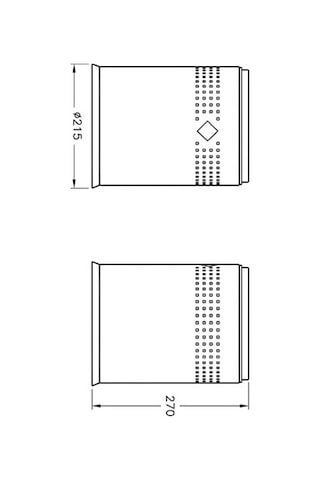 Vitra Arkitekta Kapaksız Çöp Kovası 5 Litre Krom A44066