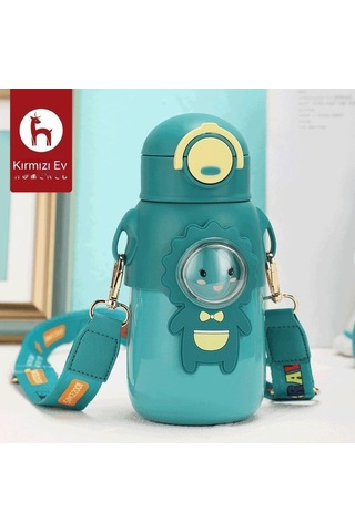 Dinosaurs Order 316 Paslanmaz Çelik Termos Bardak Çocuklar Soğuk Termos Bardak Taşınabilir Su Bardağı Çocuklar Su Bardağı-441 Altın