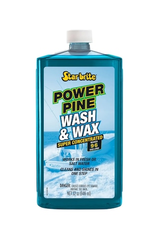 Starbrite - Tekne Şampuanı Ve Cila 950 Ml Power Pine Çam Özlü Konsantre: Çamın Doğal Gücüyle Derinlemesine Temizlik Ve Uzun Ömürlü Vaks Koruması