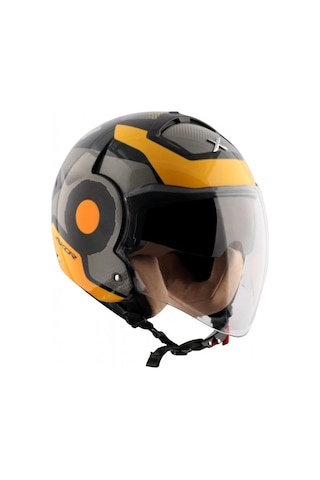Axor Striker Ultron Açık Kask Siyah-sarı Siyah - Sarı
