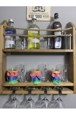 3 Maymun Kuru Kafa Renkli Tekila Shot Seti Görmedim Duymadım Bilmiyorum, Dekoratif Biblo, Mumluk