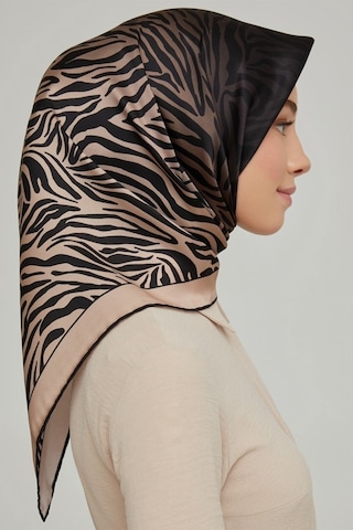 Armine Yeni Sezon 2021-22 Serisi Zebra Desen Ipek Twill Eşarp 8654d-22