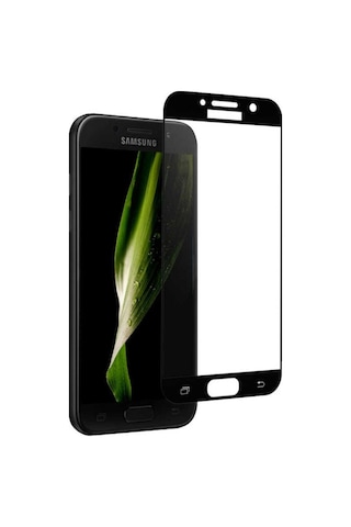 Samsung Uyumlu Galaxy A7 2017 Davin 5D Cam Ekran Koruyucu Siyah
