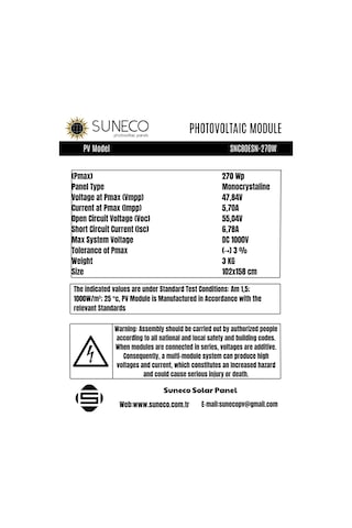 270 Watt Yarı Esnek Güneş Paneli Half Cut Monokristal Solar Güneş