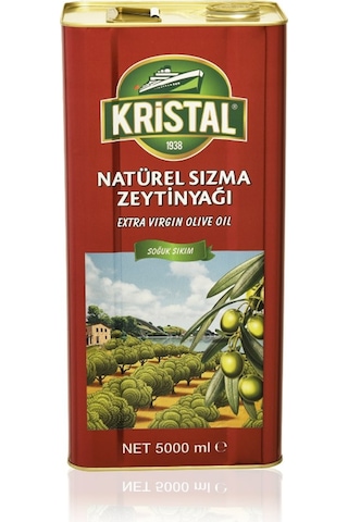 Kristal Naturel Sızma Zeytinyağı Teneke Dg 5 L