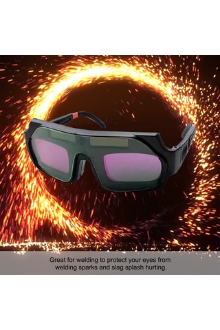 Ximistore9 Güneş Enerjili Otomatik Karanlık Kaynak Gözlüğü: Uv Koruma, Kaynak İşleri İçin İdeal