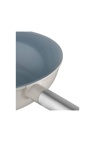 Madame Coco Vincenzo Döküm Alüminyum Wok Tava - Gri/bej - 30 Cm 8684427212943 Çok Renkli