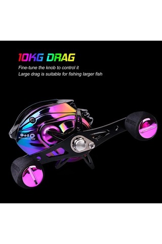 Maoyaya Dw130 Metalik Sağ El Olta Makarası, 7.2:1 Dişli, 10kg Çekme Gücü