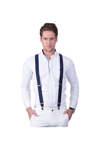 Tudors Erkek Pantolon Askısı Lacivert